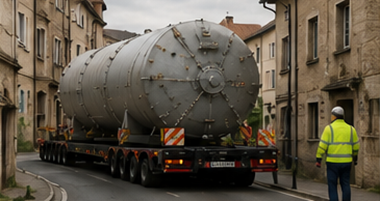 Challenges of oversized transport including road restrictions and difficult logistics operations