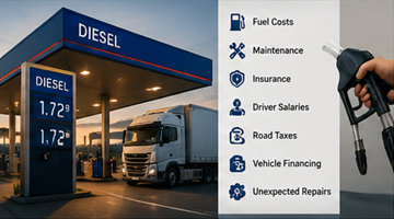 Fuel prices affecting European logistics and transport company operational expenses