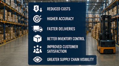 Efficient warehouse operations improving logistics and supply chain performance